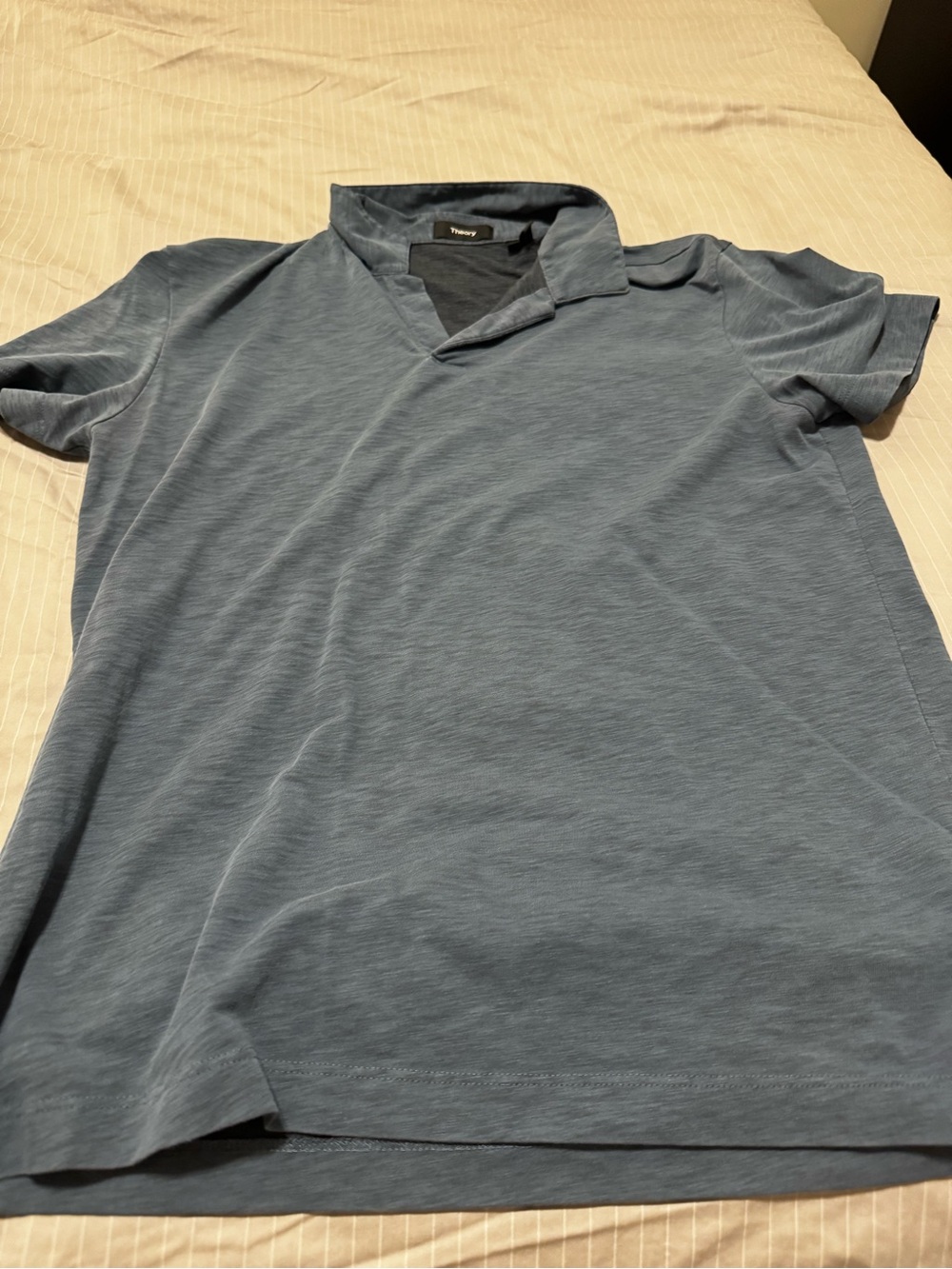 Theory Men's Polo in Slate Blue
